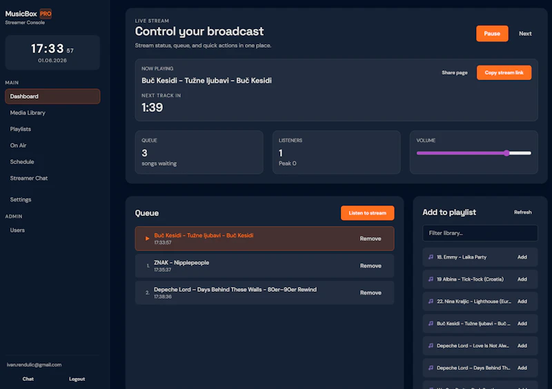 MusicBox screenshot 1