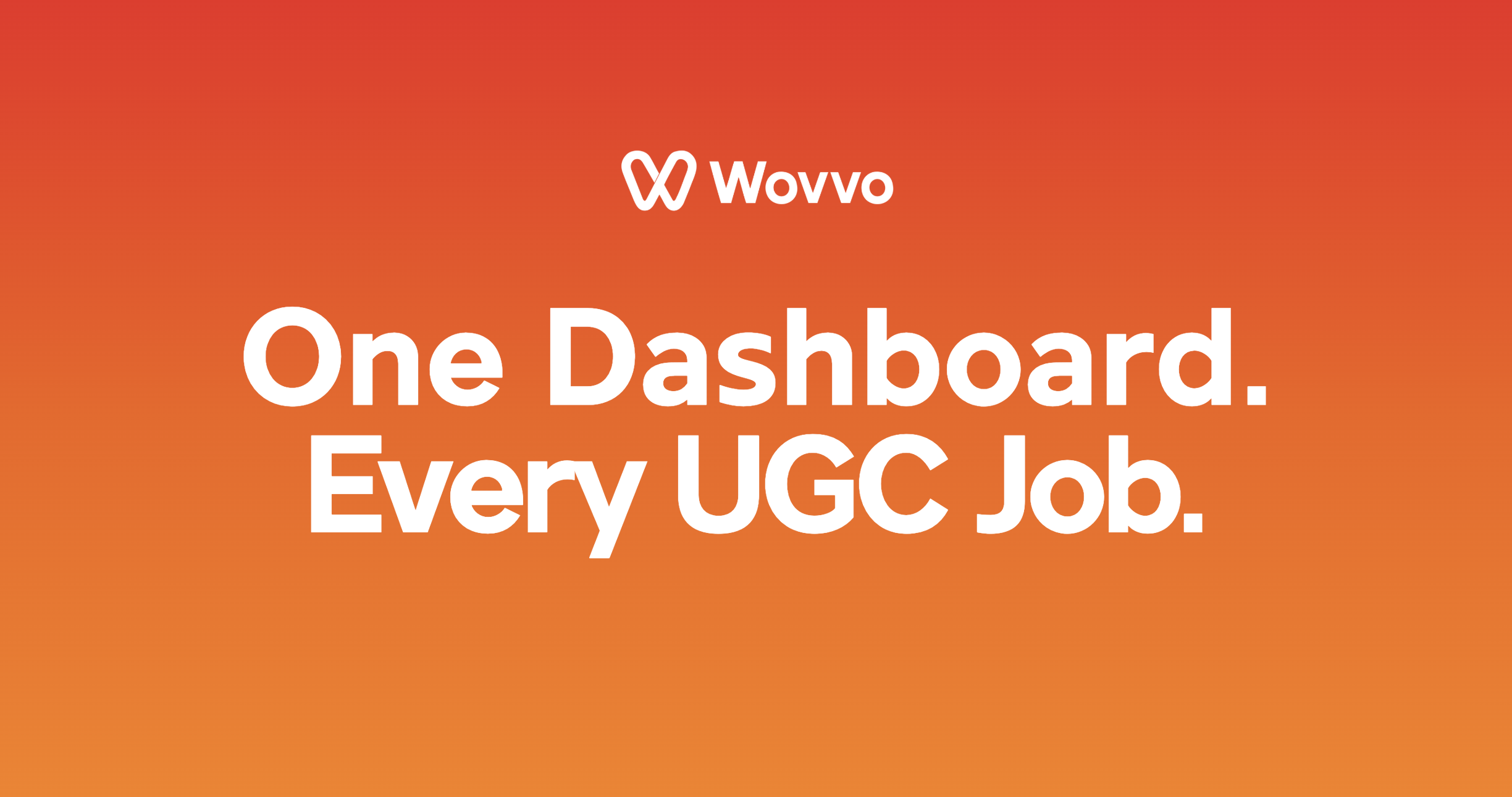 Média Wovvo - Un tableau de bord.Chaque travail UGC 2