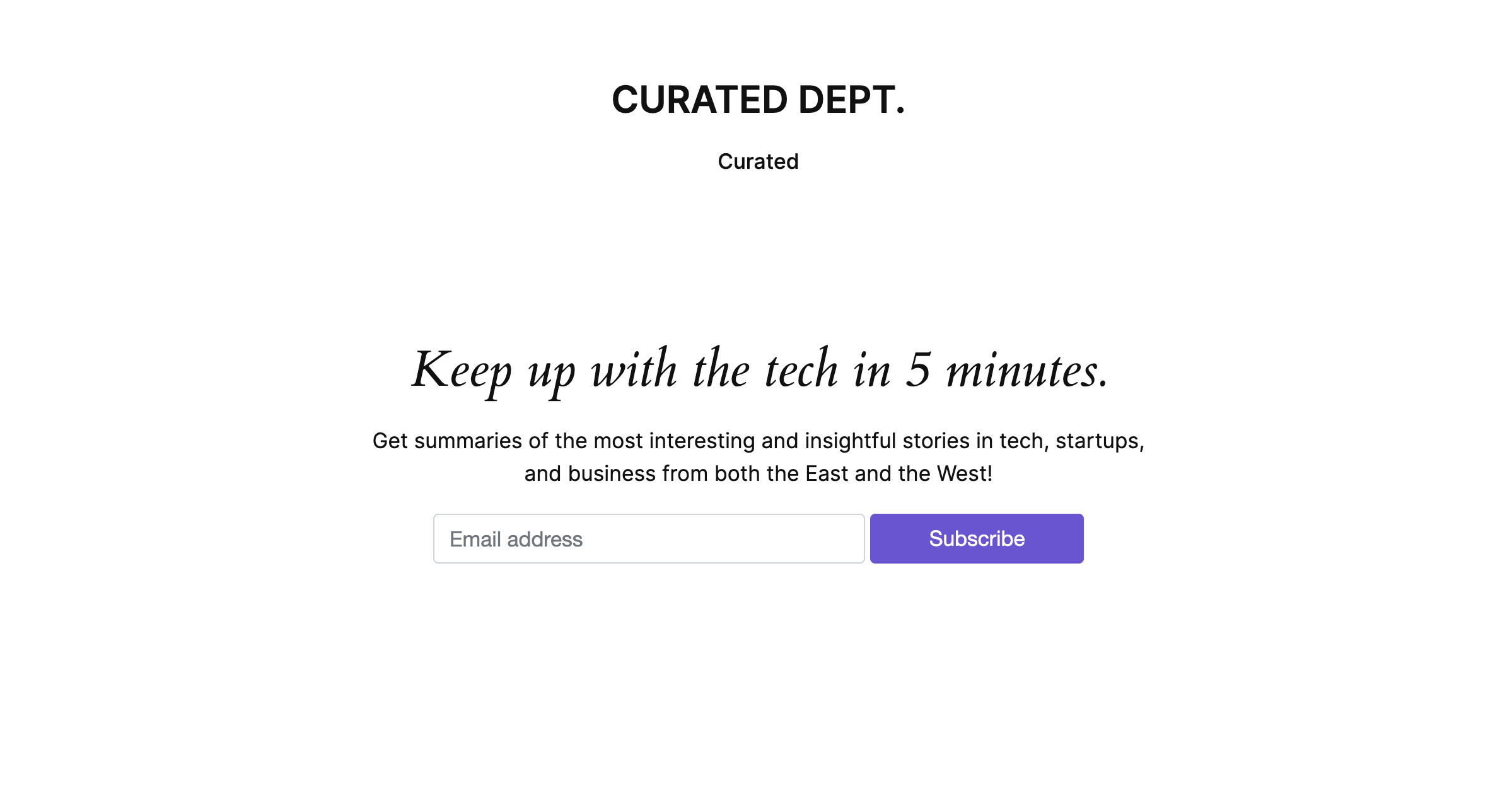 Curated Dept. media 1