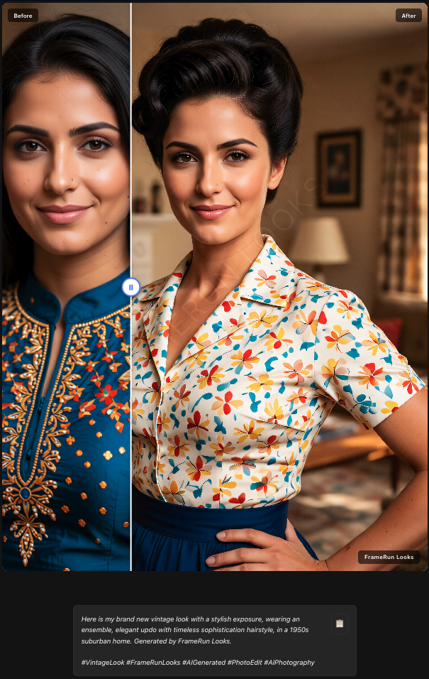 FrameRun Looks - Screenshot 3 showing product features and functionality