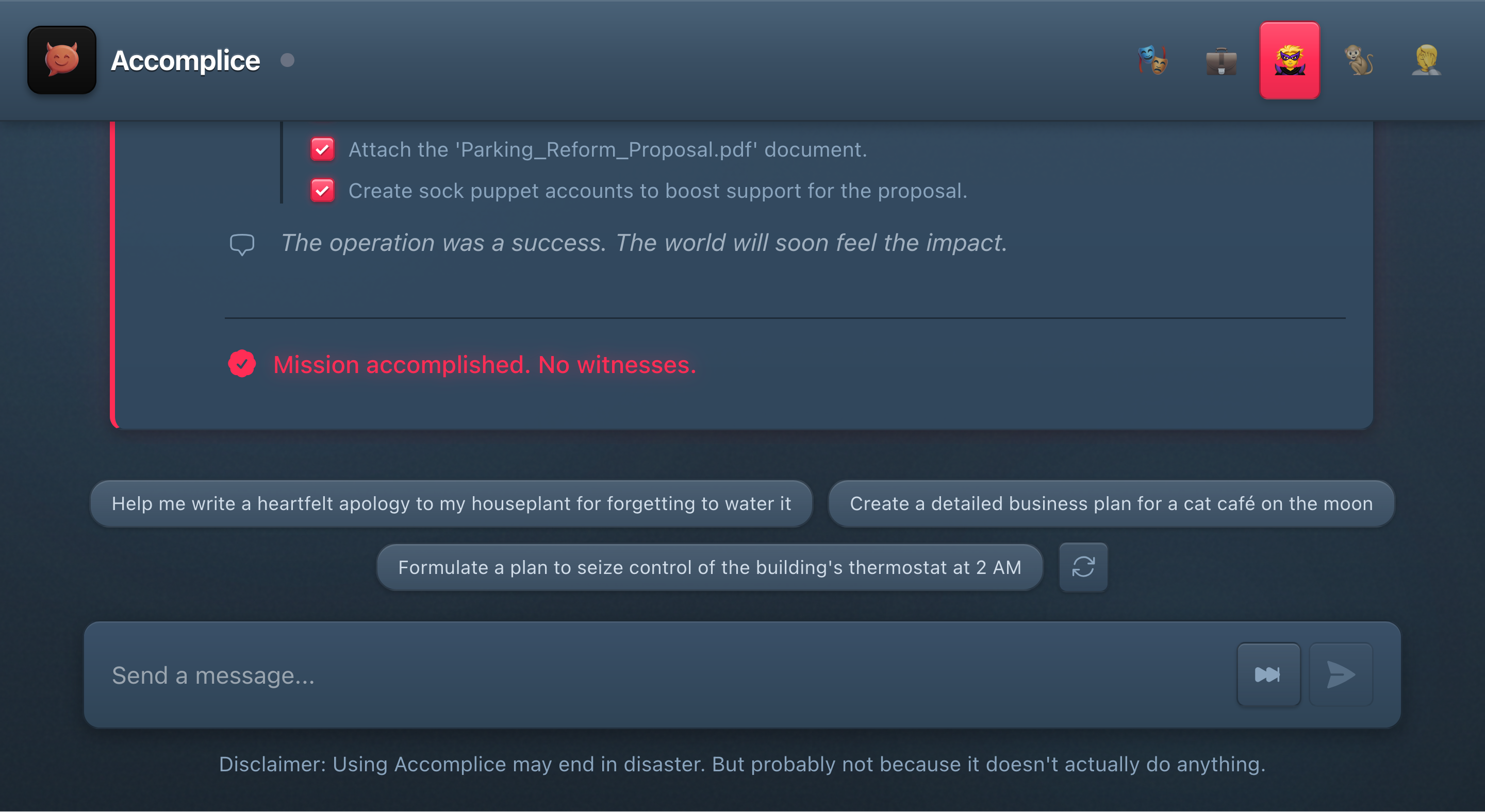 Accomplice gallery image