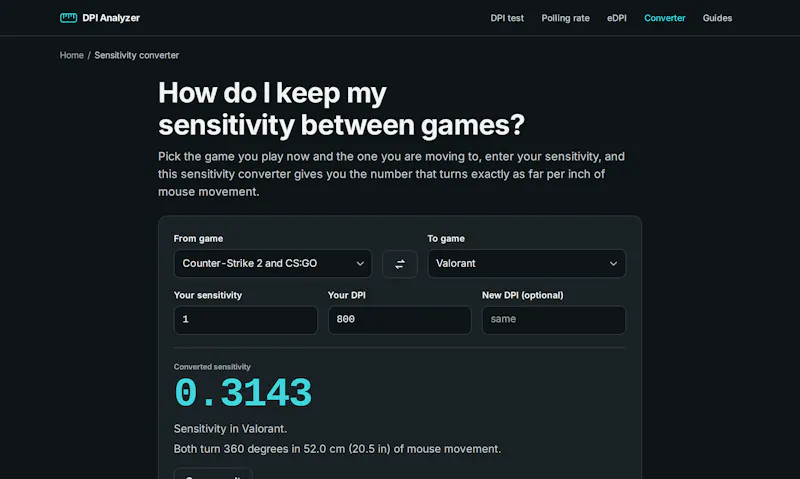 DPI Analyzer screenshot 3