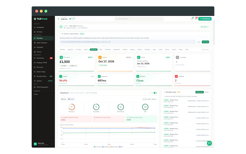 TLDTrack screenshot 3