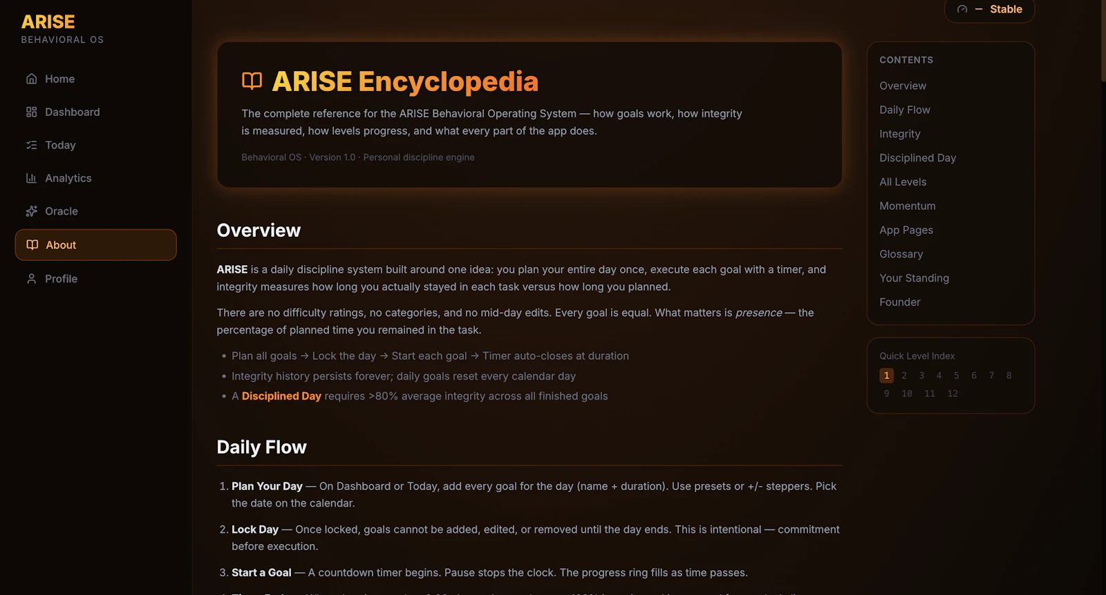 ARISE — Behavioral Operating System screenshot 11