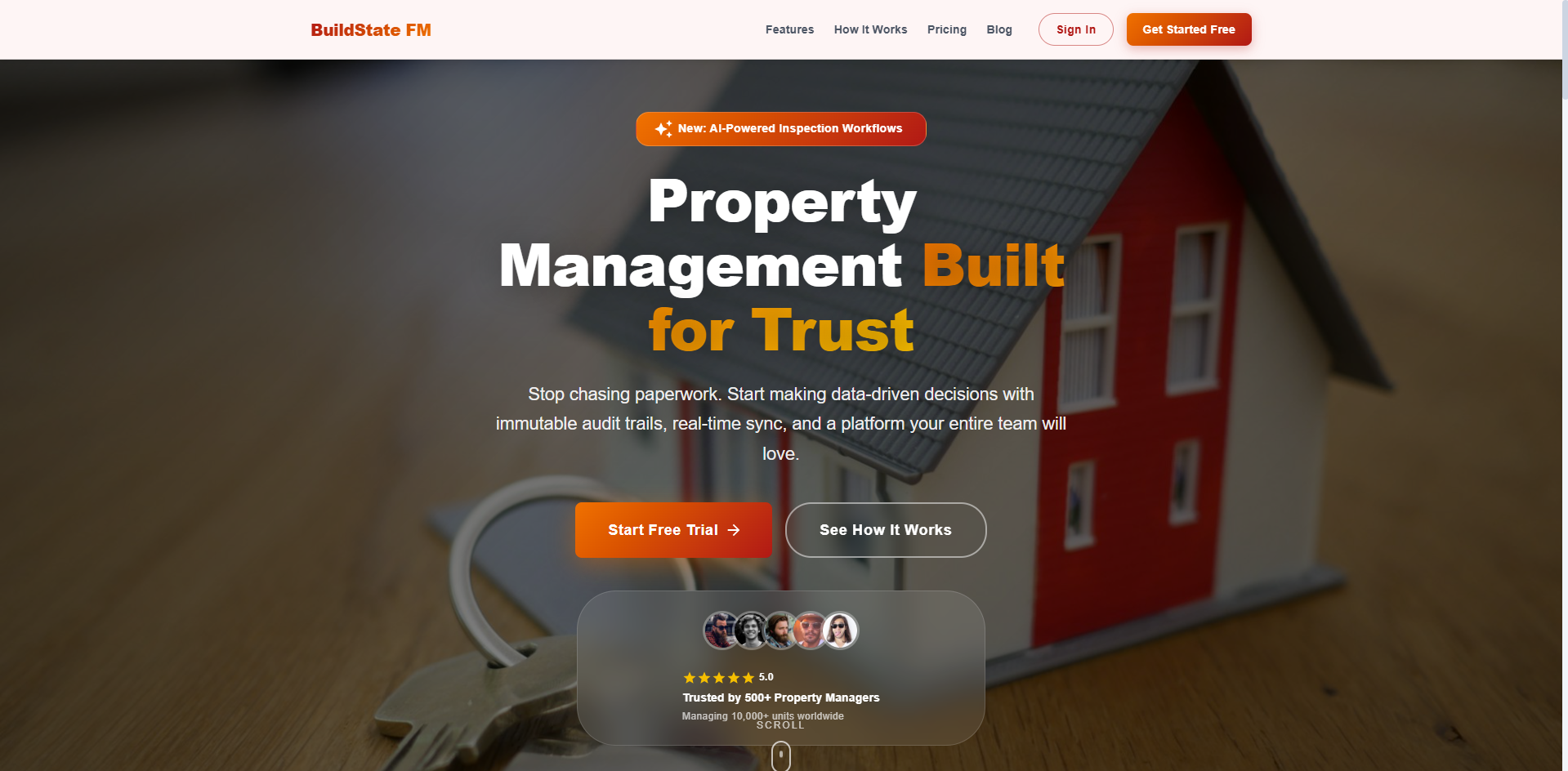 BuildState FM - Main product screenshot demonstrating key features and user interface