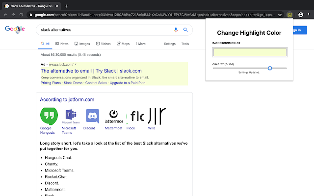 Google Search Ads Highlighter gallery image