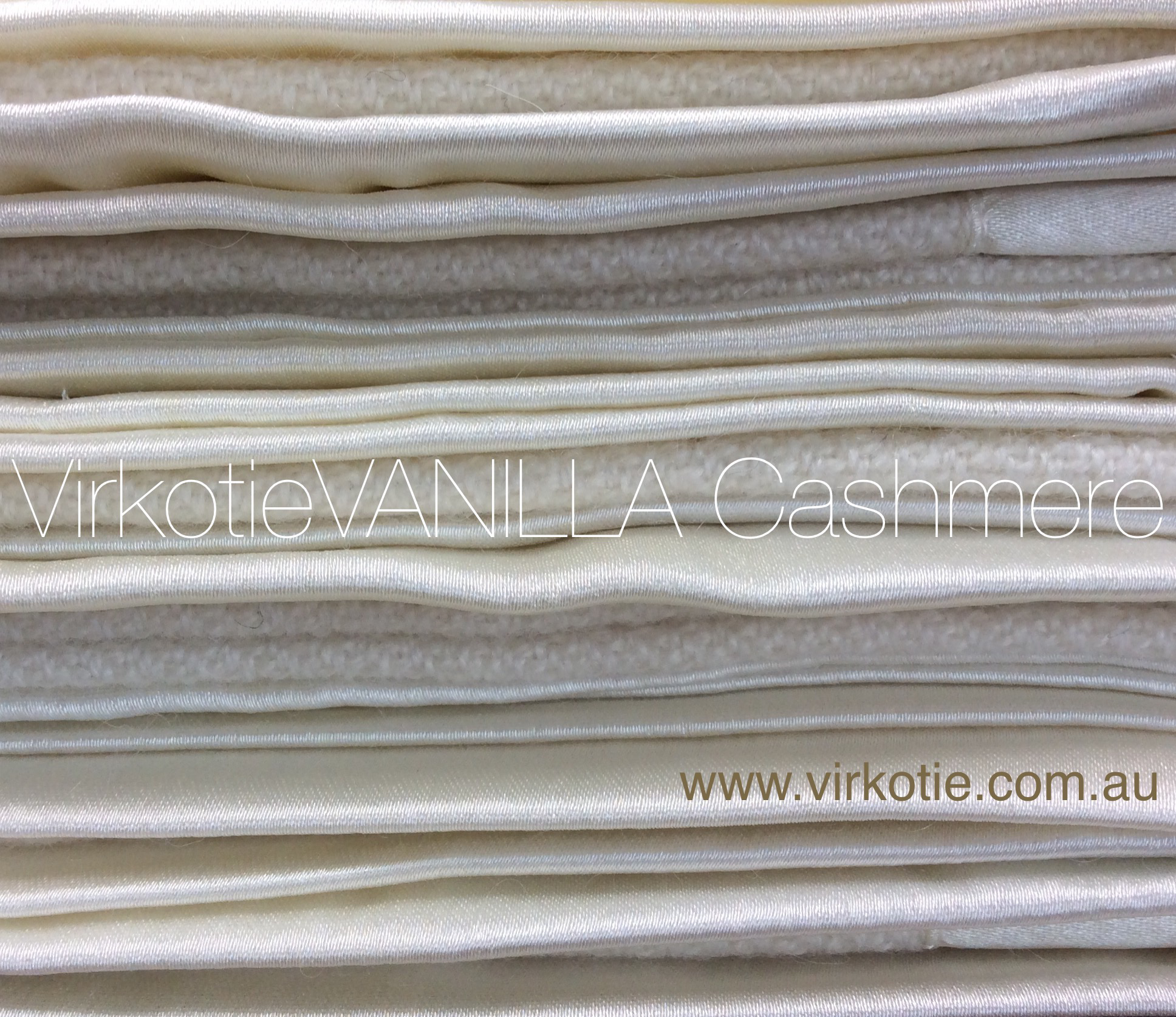 VirkotieVANILLA 100% Cashmere Baby Blanket gallery image