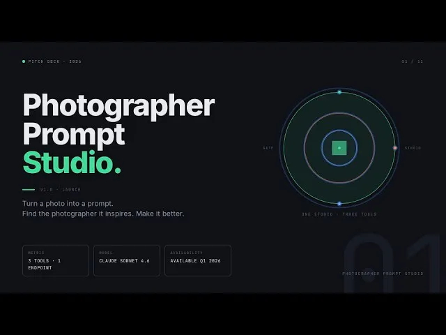 Photographer Prompt Studio gallery image