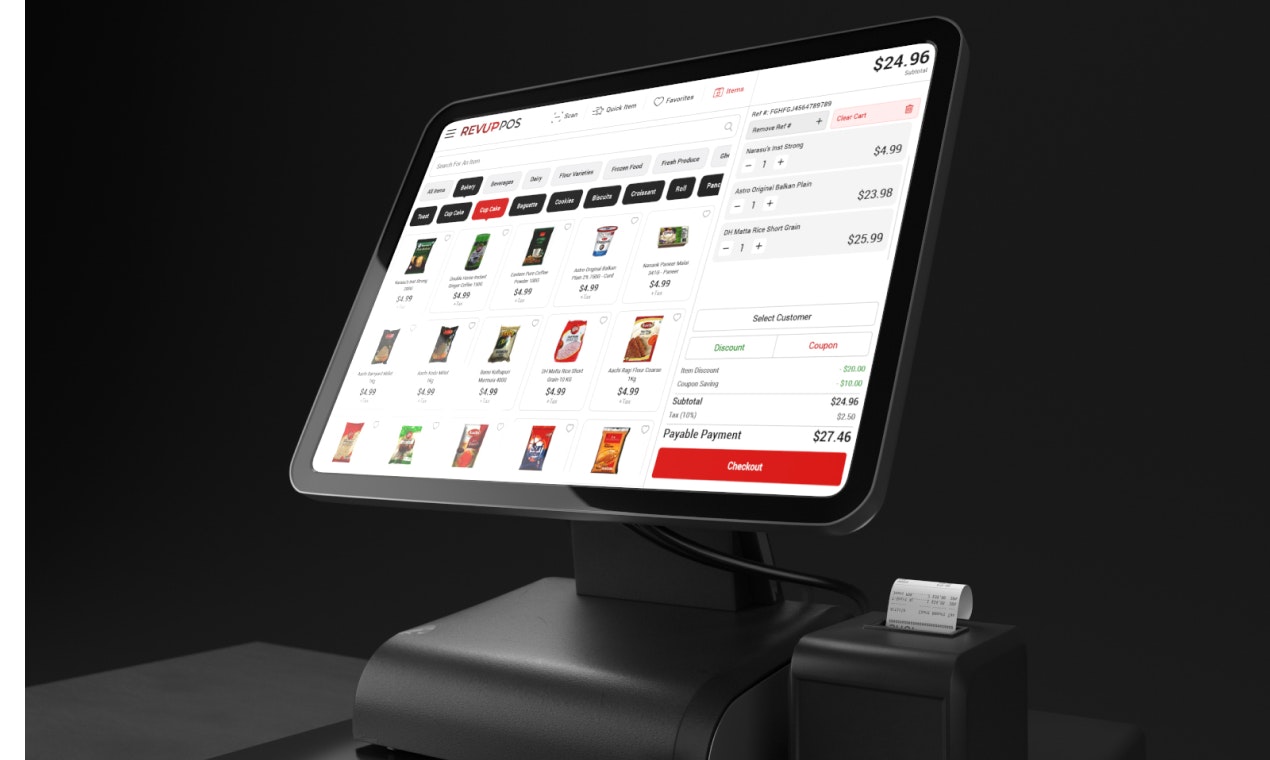 RevUp POS - Main product screenshot demonstrating key features and user interface