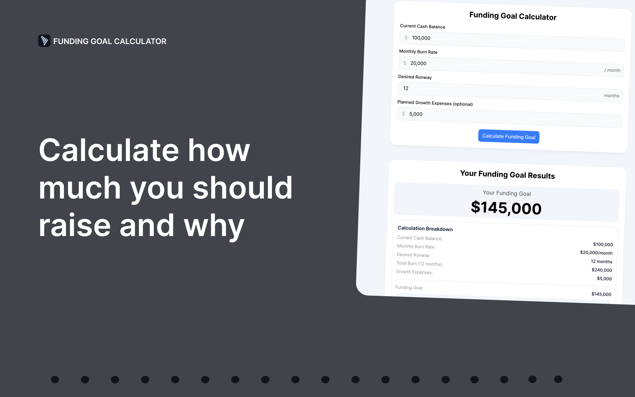 Funding Goal screenshot