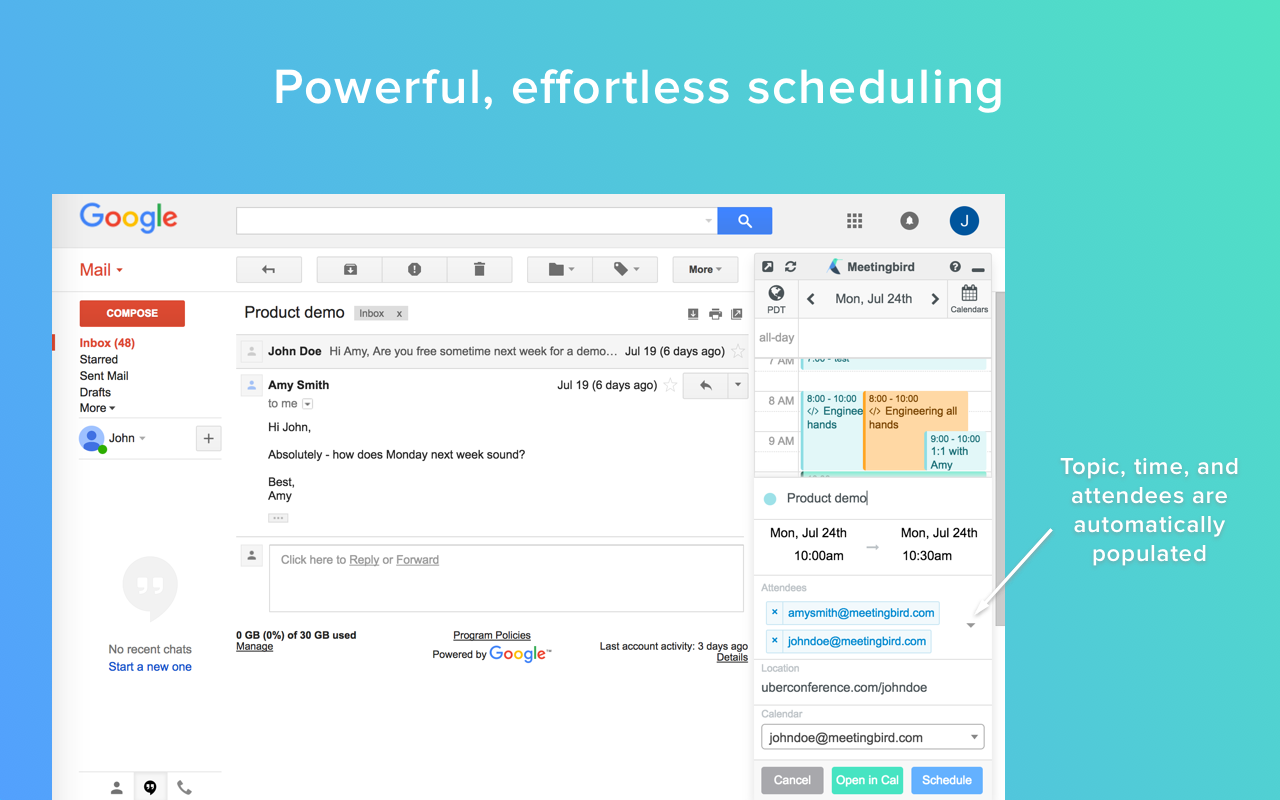 Meetingbird for Gmail gallery image