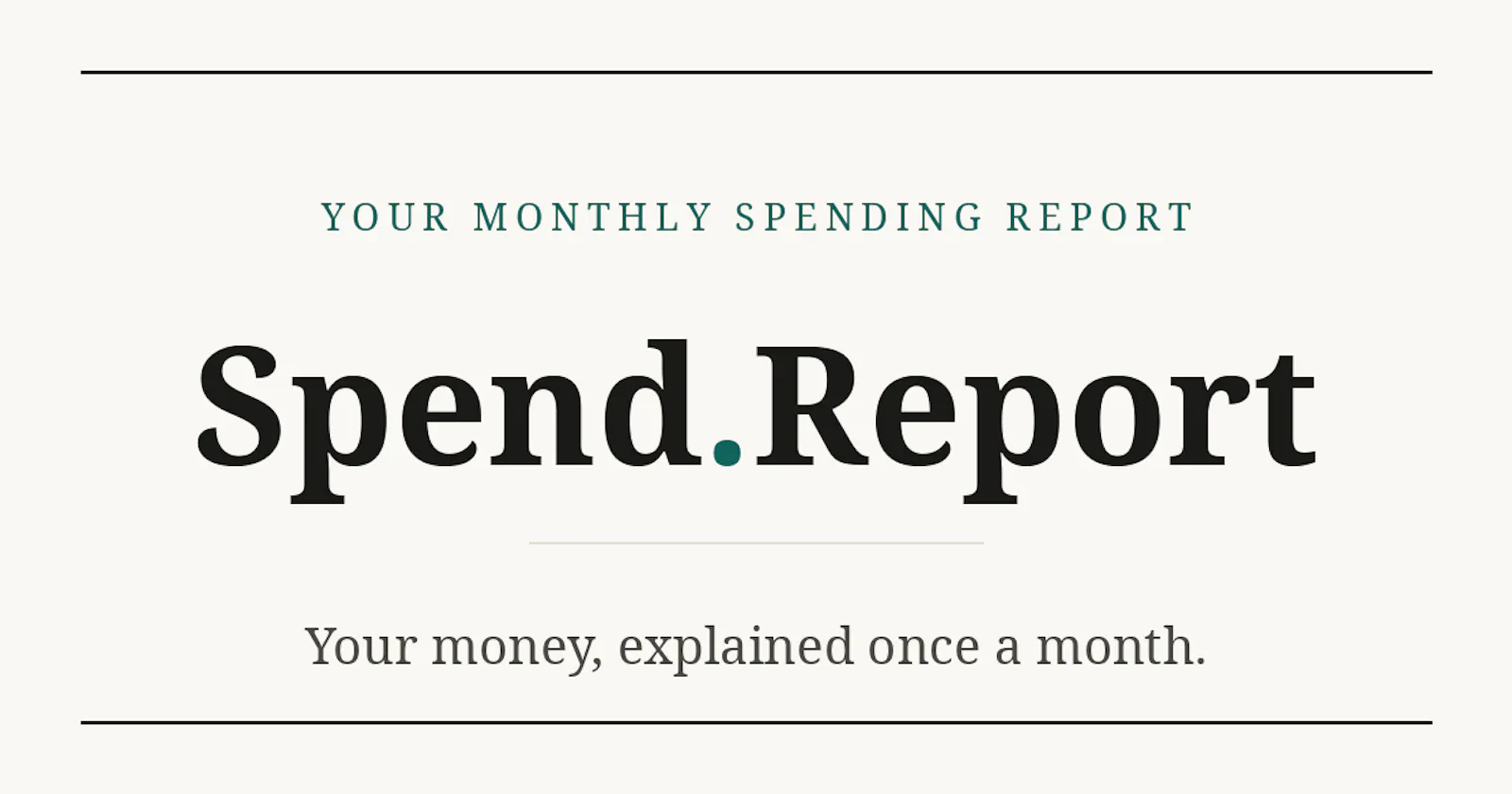 Spend.Report screenshot 1