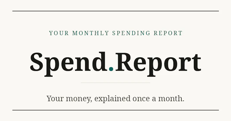 Spend.Report screenshot 1