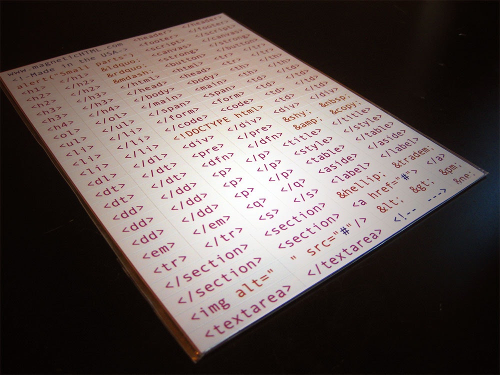 Magnetic HTML gallery image