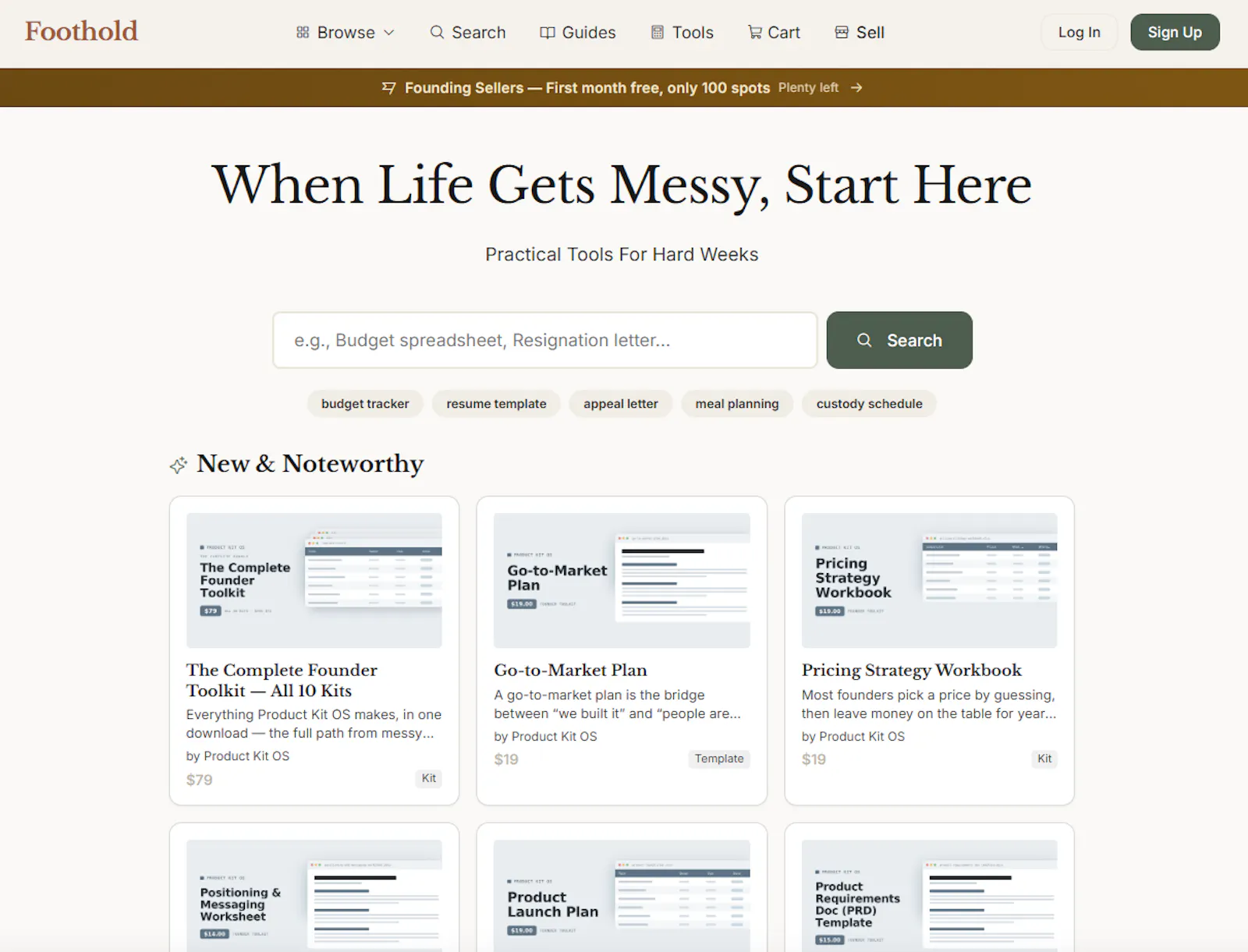 Foothold - Buy & Sell Digital Products screenshot 1
