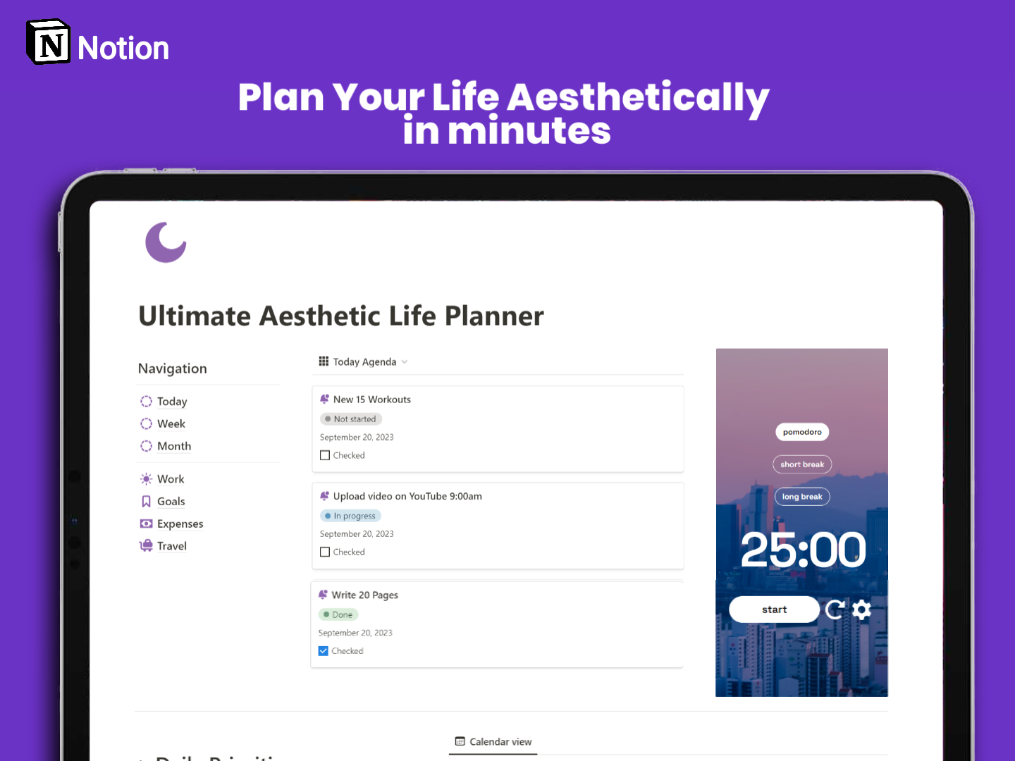 Ultimate Aesthetic Life planner - Plan your life in a minutes. media 1
