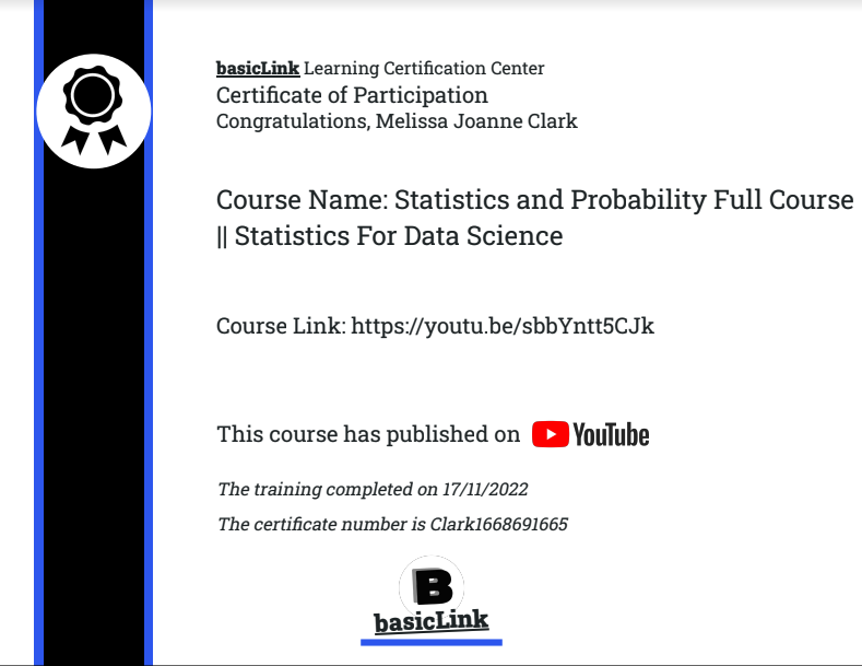 وسائط BasicLink - احصل على شهادتك لك الحصول على دورة YouTube 5