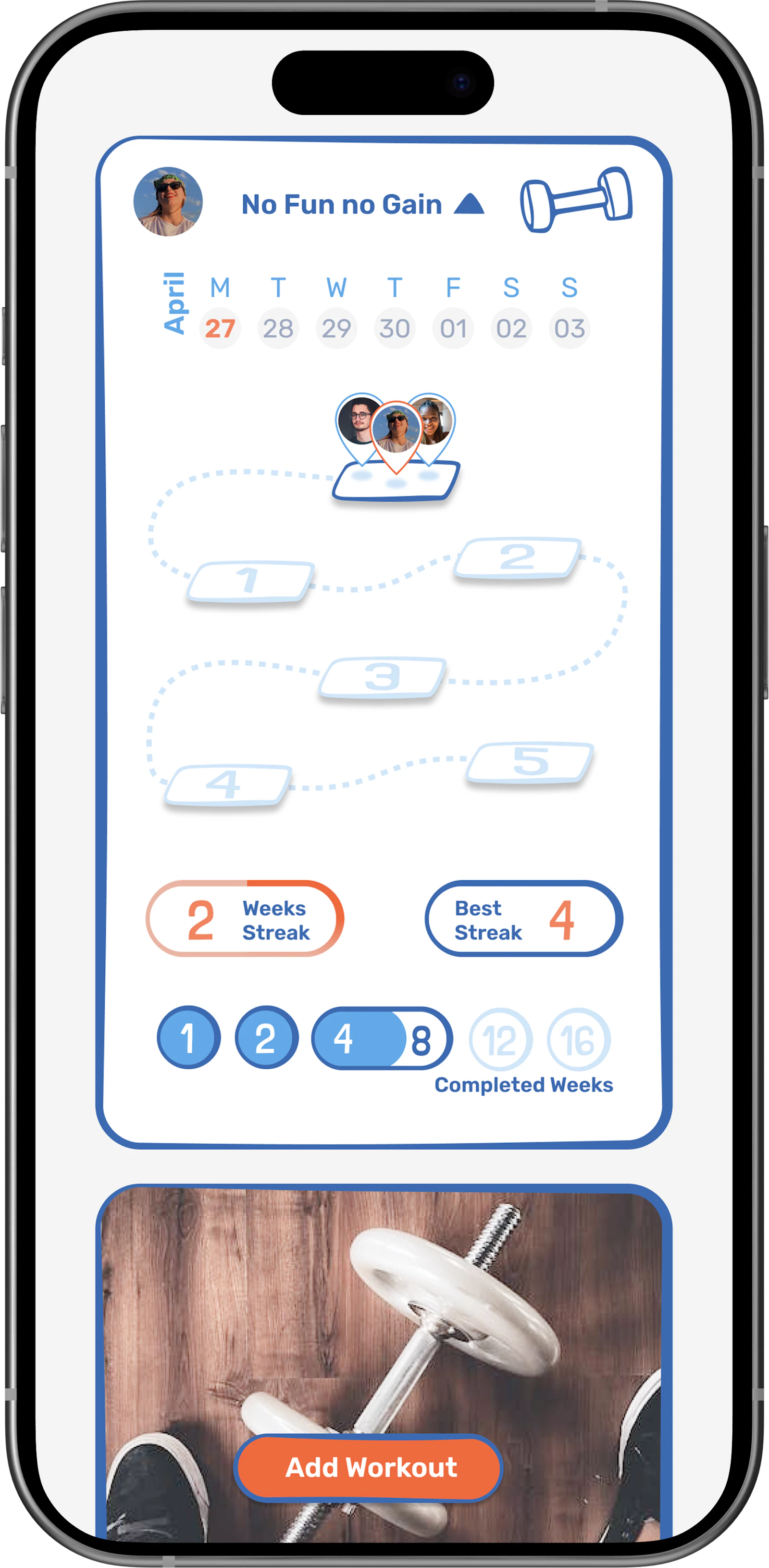 Gynus: Gym & Workout Groups screenshot 1
