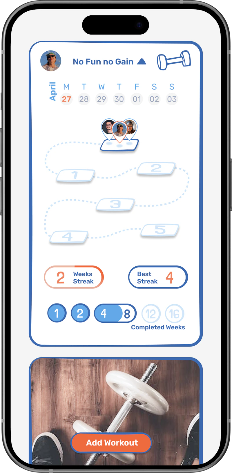 Gynus: Gym & Workout Groups screenshot 1
