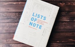 Lists of Note media 1