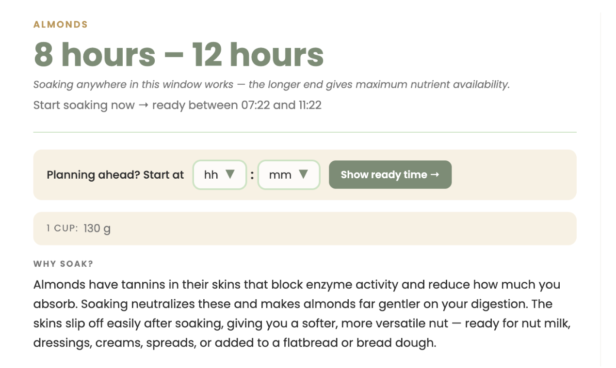 HowLongToSoak.com gallery image