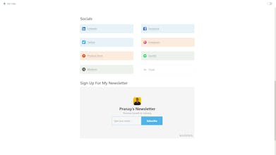 Notion: Personal Website gallery image