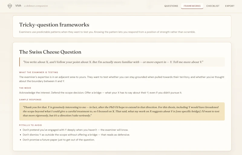 VIVA — A Defence Companion screenshot 3