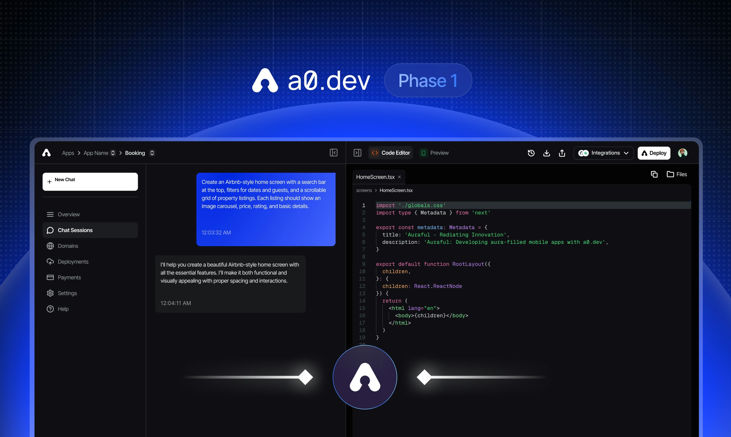 A0.DEV 단계 1 - AI를 사용하여 몇 분 안에 모바일 앱을 구축하십시오 미디어 6