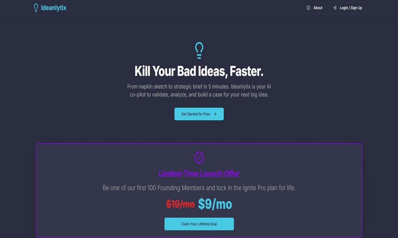 Ideanlytix – AI-Powered Idea to Strategy gallery image