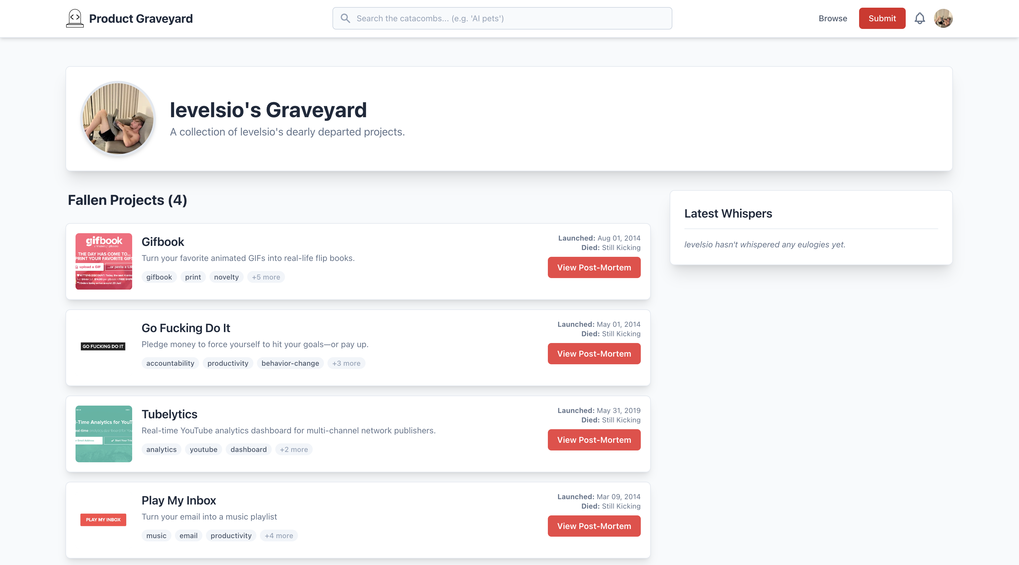 Product Graveyard screenshot 4