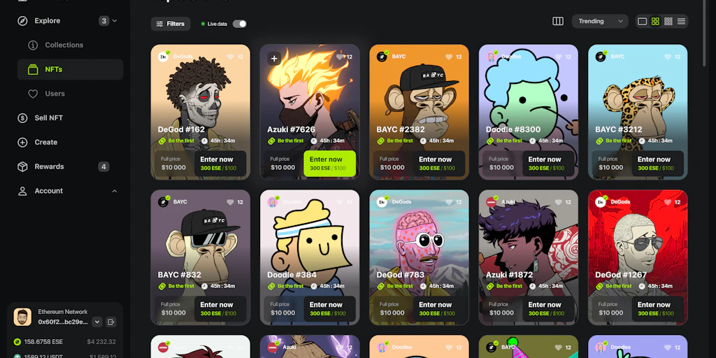 eesee: Gamified marketplace for digital assets, tokens and RWAs ...