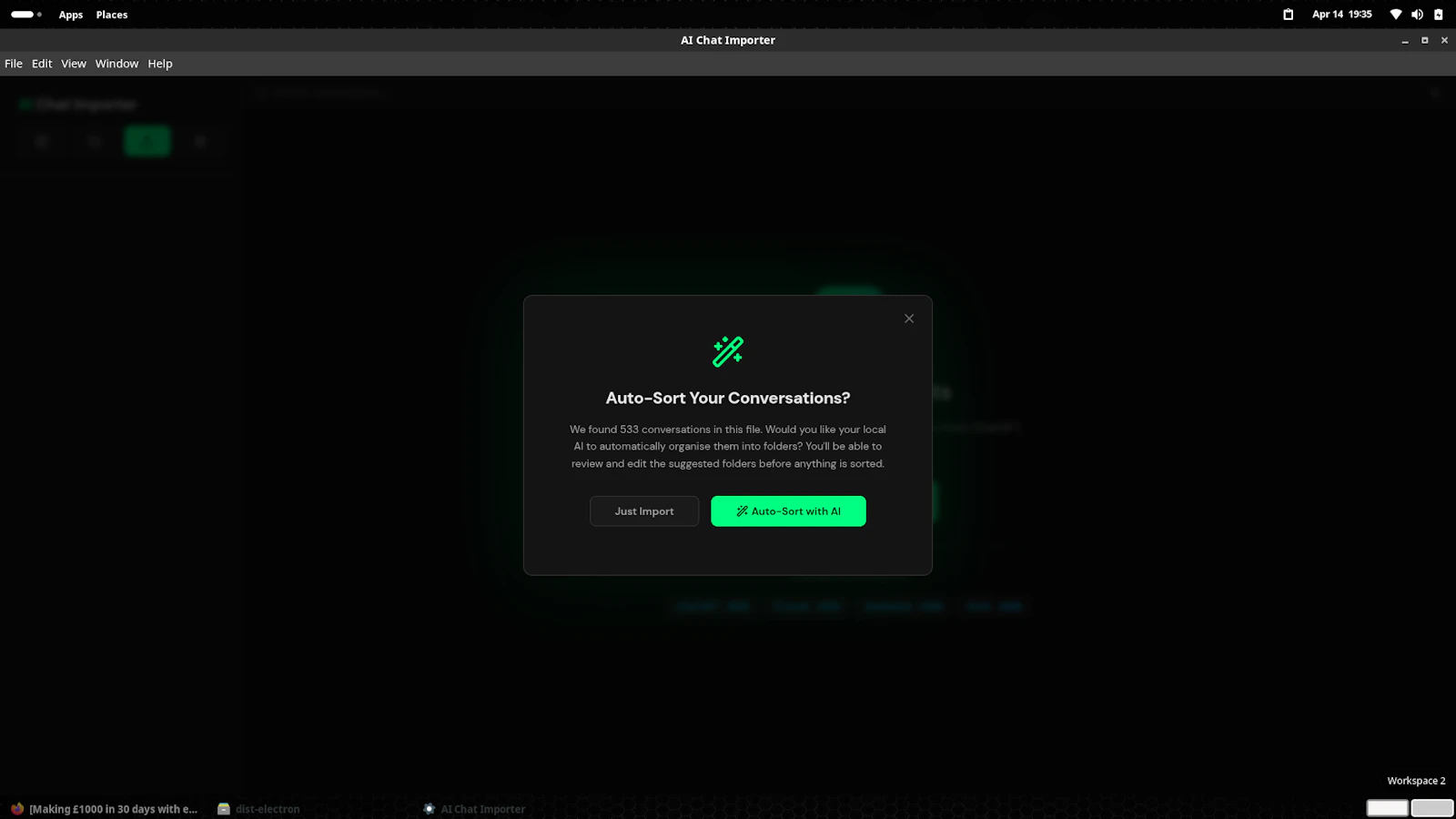 AI CHAT IMPORTER screenshot 2