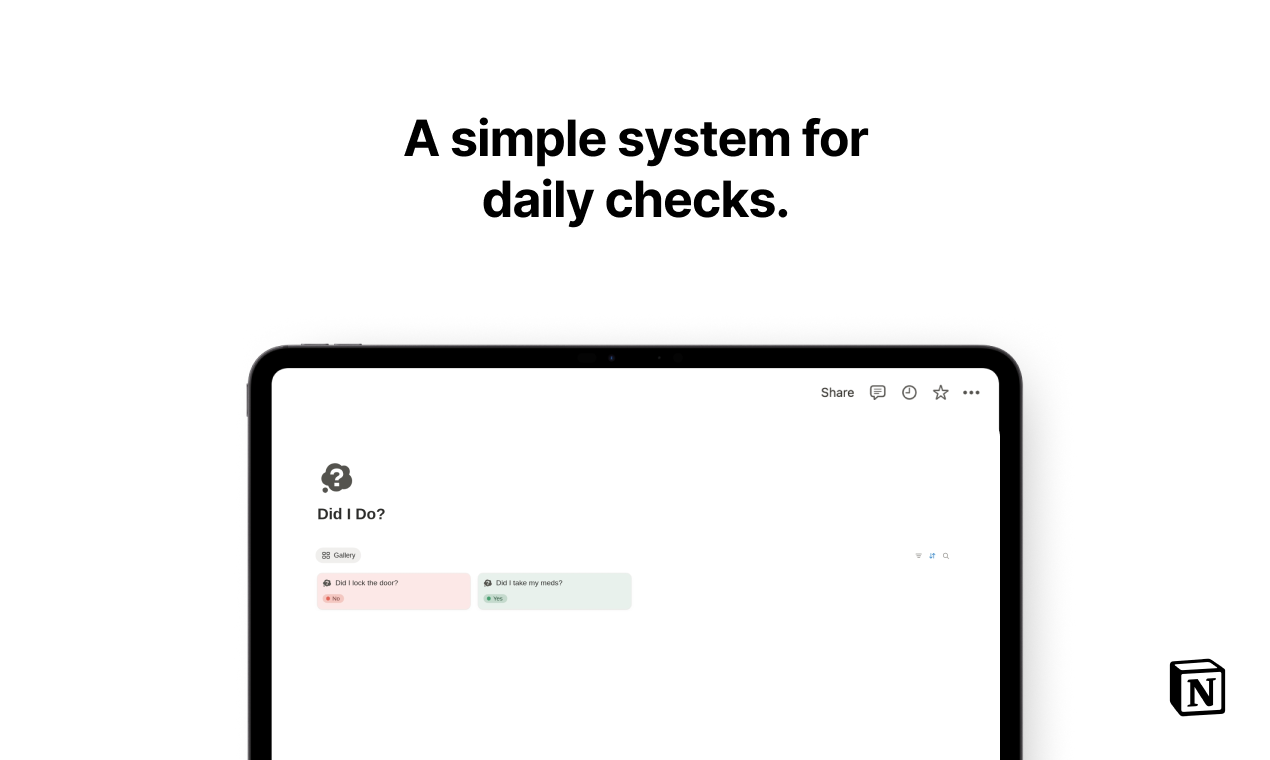 Did I Do? for Notion gallery image