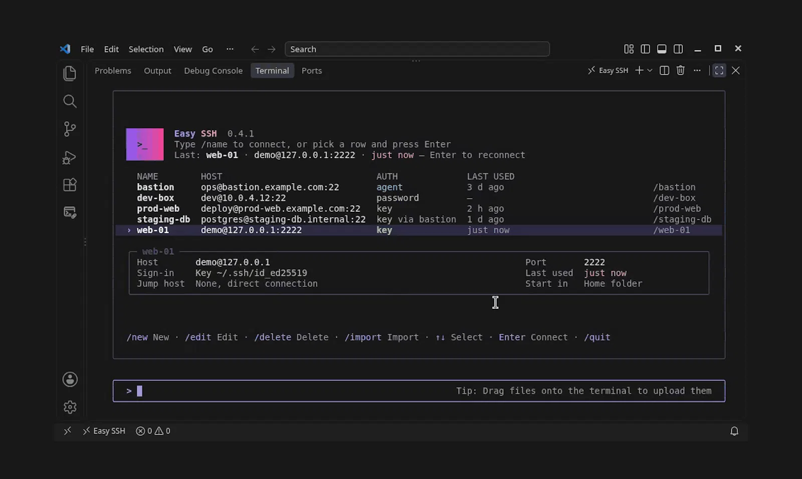Easy SSH screenshot 1