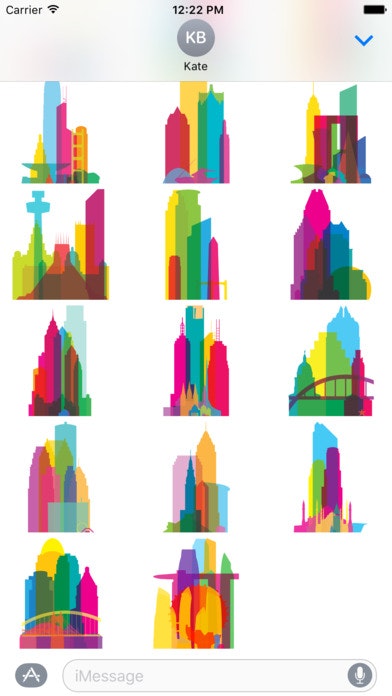 Cityscapes iMessage stickers gallery image