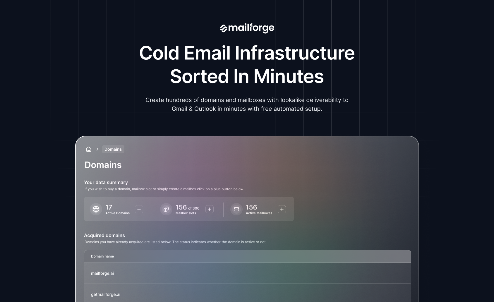 Mailforge - Холодная инфраструктура электронной почты отсортирована за считанные минуты медиа 2