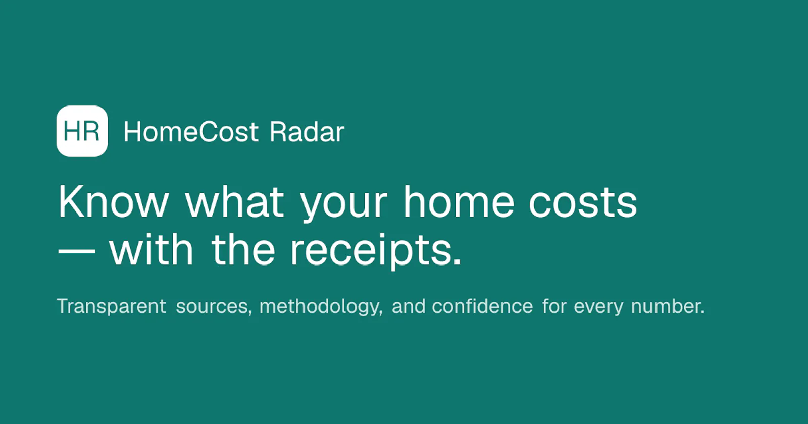 HomeCostRadar screenshot 2