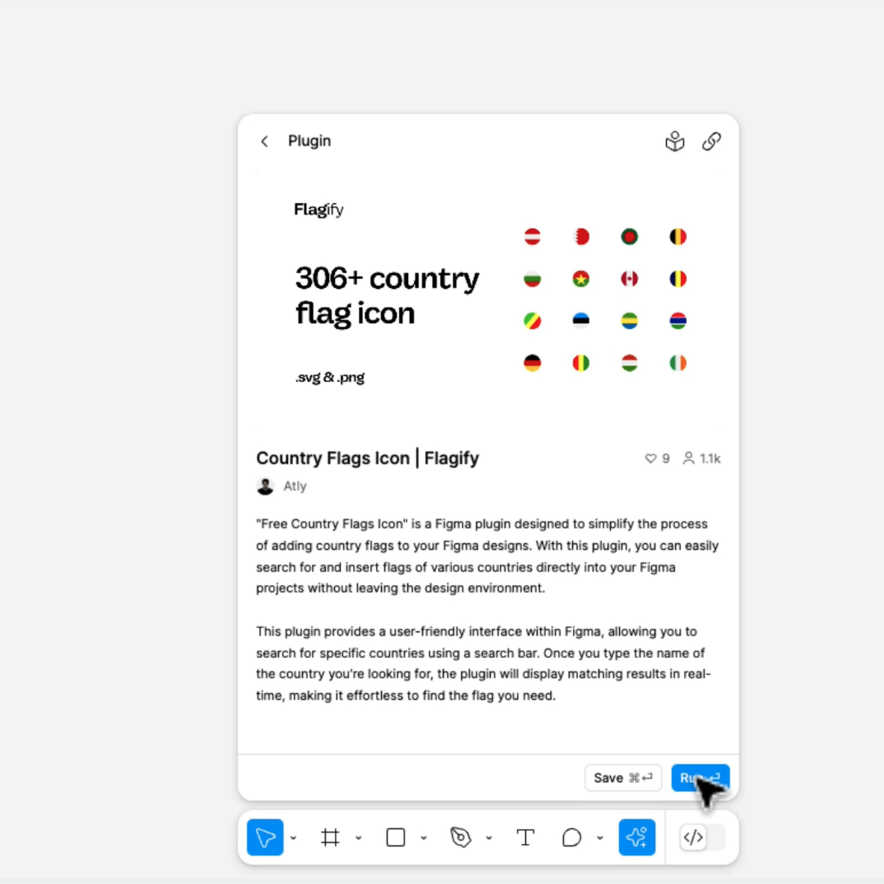 Flagify |Figma -plug -in - Country vlaggen icoon media 2