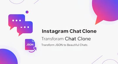 JSON to Instagram UI gallery image