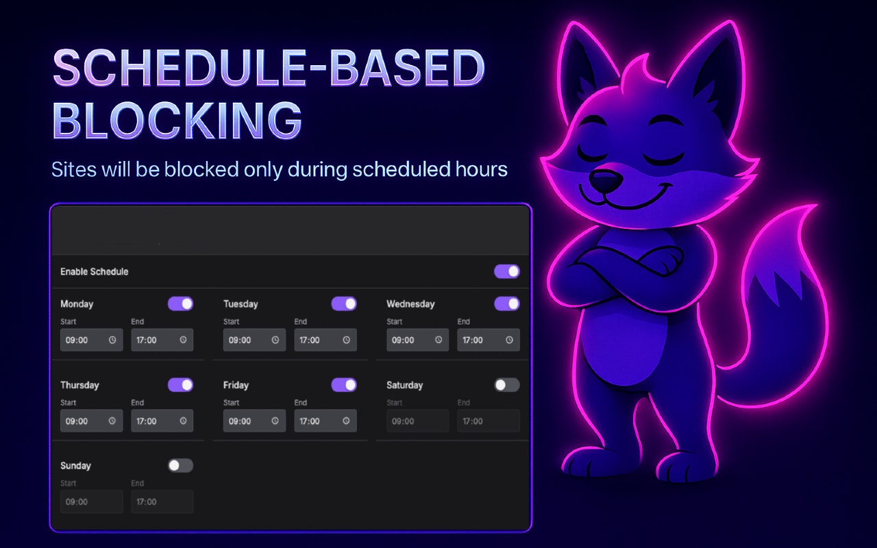 Media Foxblock - Công cụ chặn trang web & Trình quản lý nhiệm vụ cho Focus & Năng suất 4