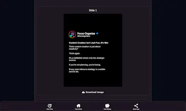Focus Organize AI Carousel Generator gallery image