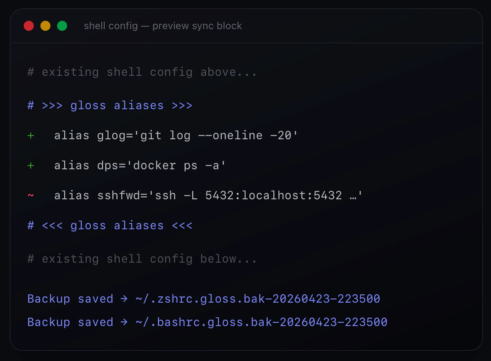 Gloss screenshot 4