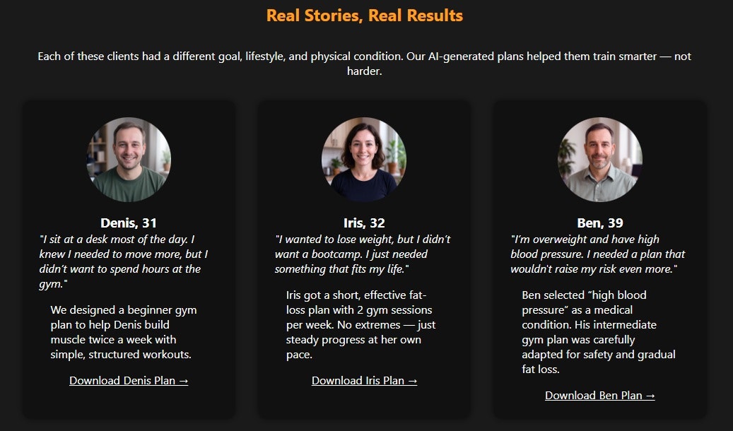 وسائط myfittrainingplan - خطة تمرين مخصصة لمدة 4 أسابيع مقابل 5 دولارات - سريعة وفعالة 1