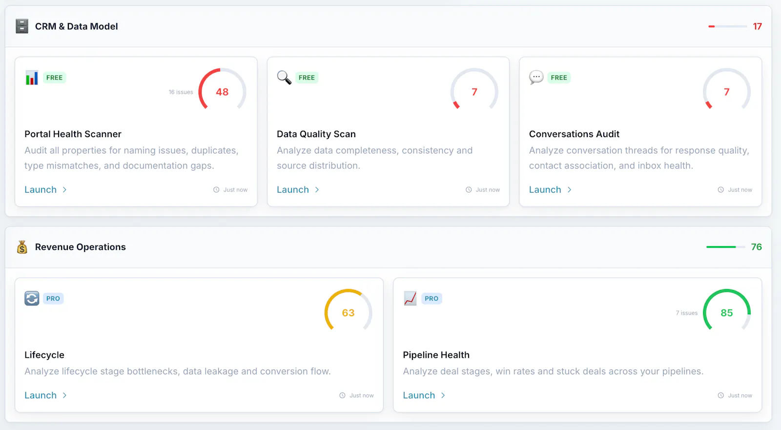HubSpot Portal Audit screenshot 1