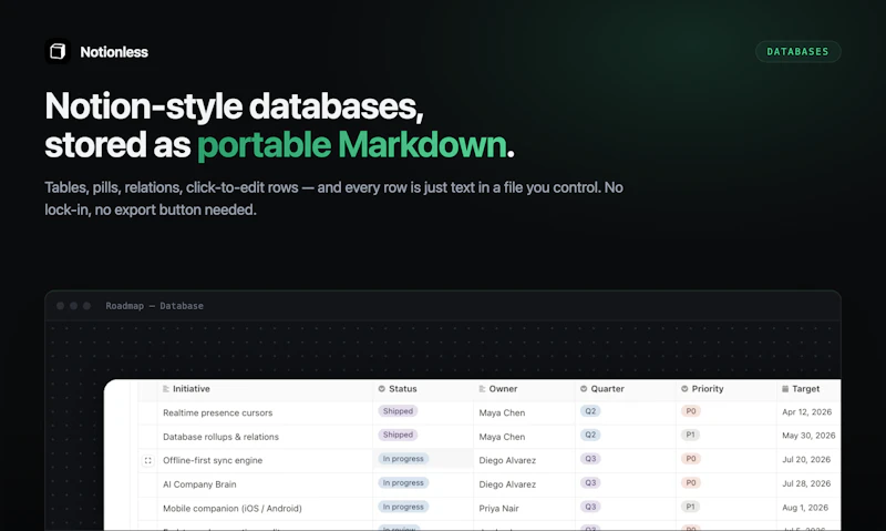 Open-source Notion alternative. screenshot 3