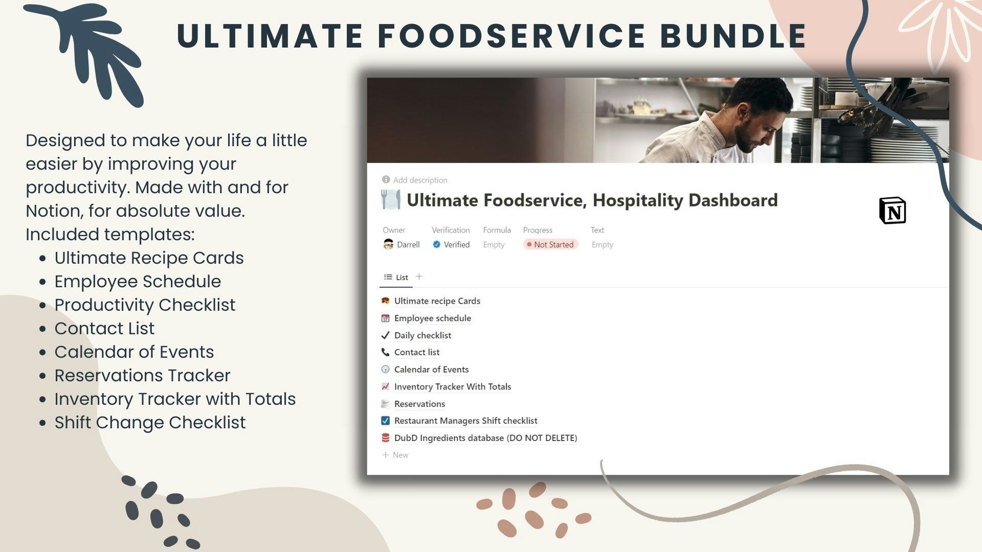 Ultimate FoodService 데이터베이스 번들 - 생산성을 향상시켜 인생을 편하게하십시오 미디어 1