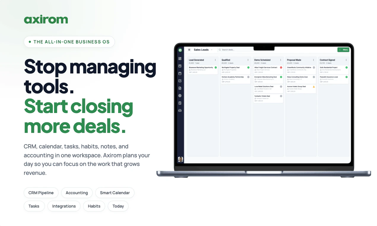 Axirom | All-in-One CRM 截图