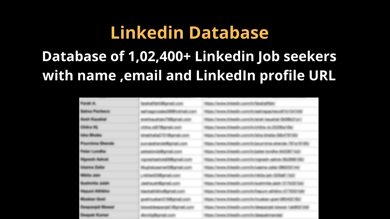 Linkedin Database - Job Seekers gallery image
