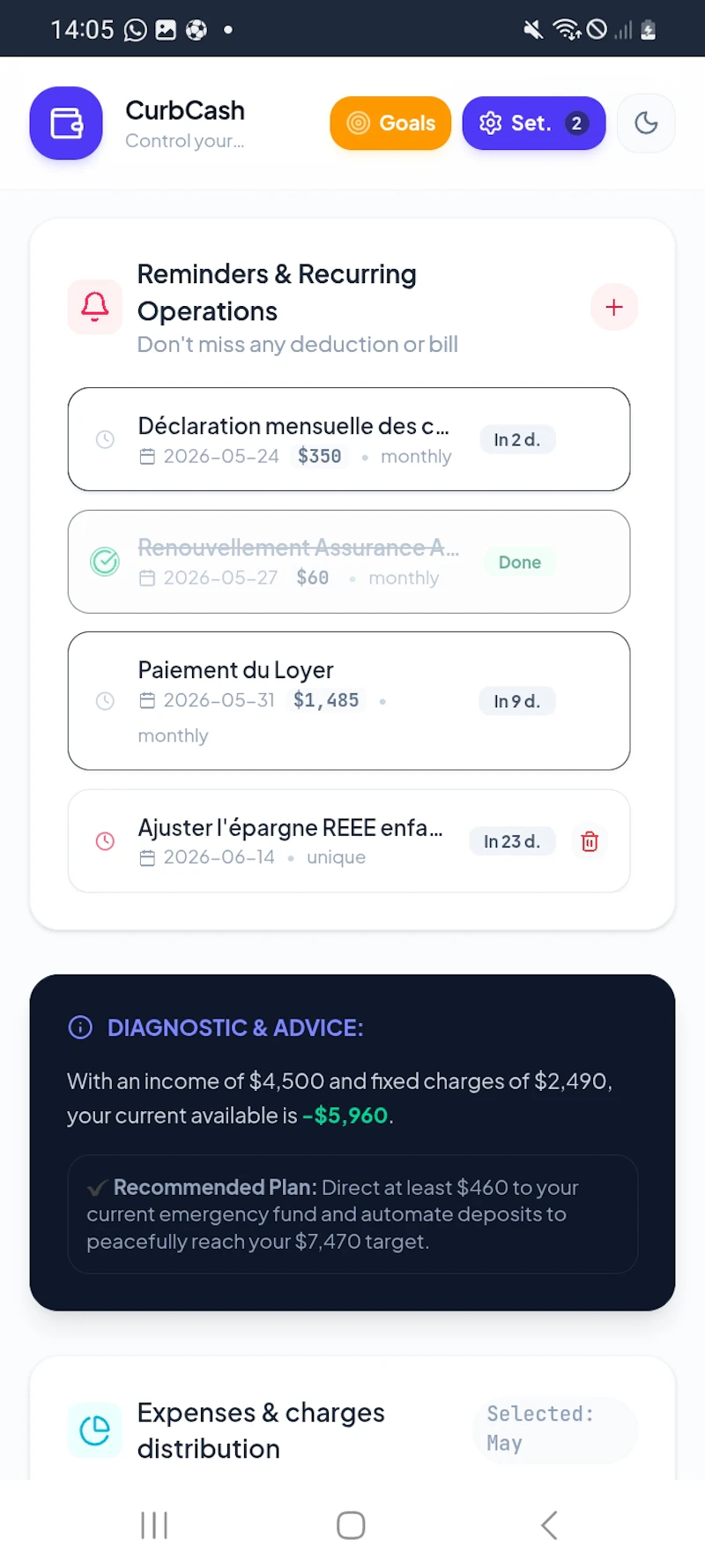 CurbCash — Budget de Famille  screenshot 5