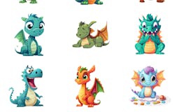 Dragons Sticker Set media 3